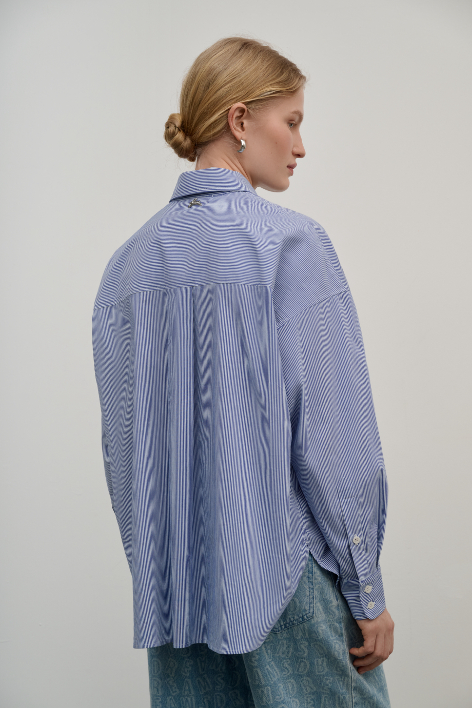 Рубашка свободная с вышивкой