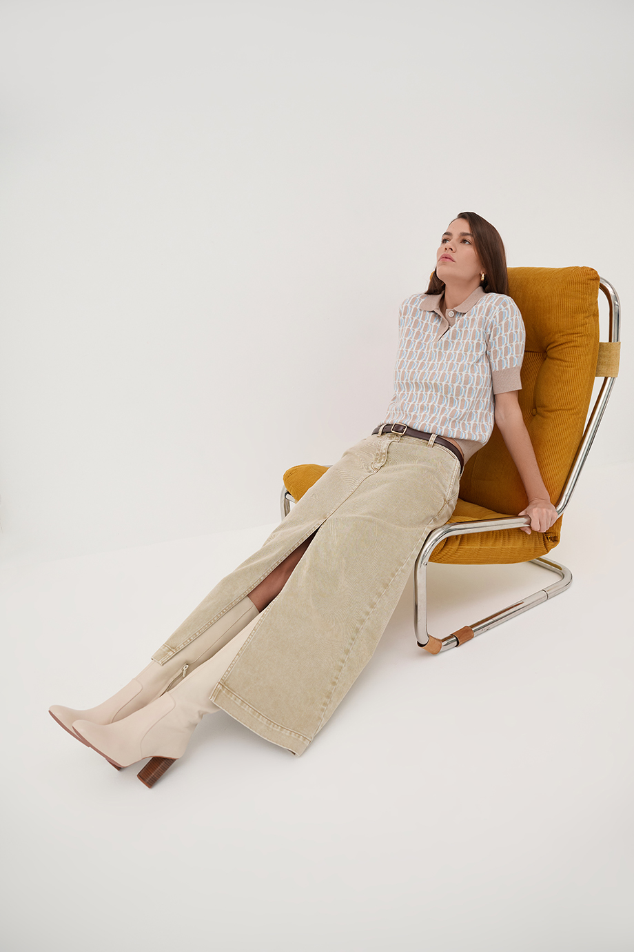 Юбка-карандаш джинсовая