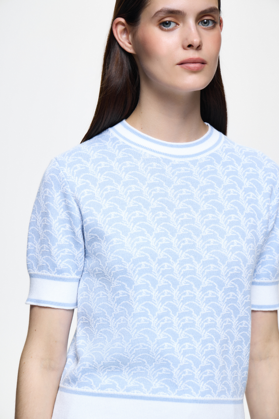 Джемпер с лого-узором