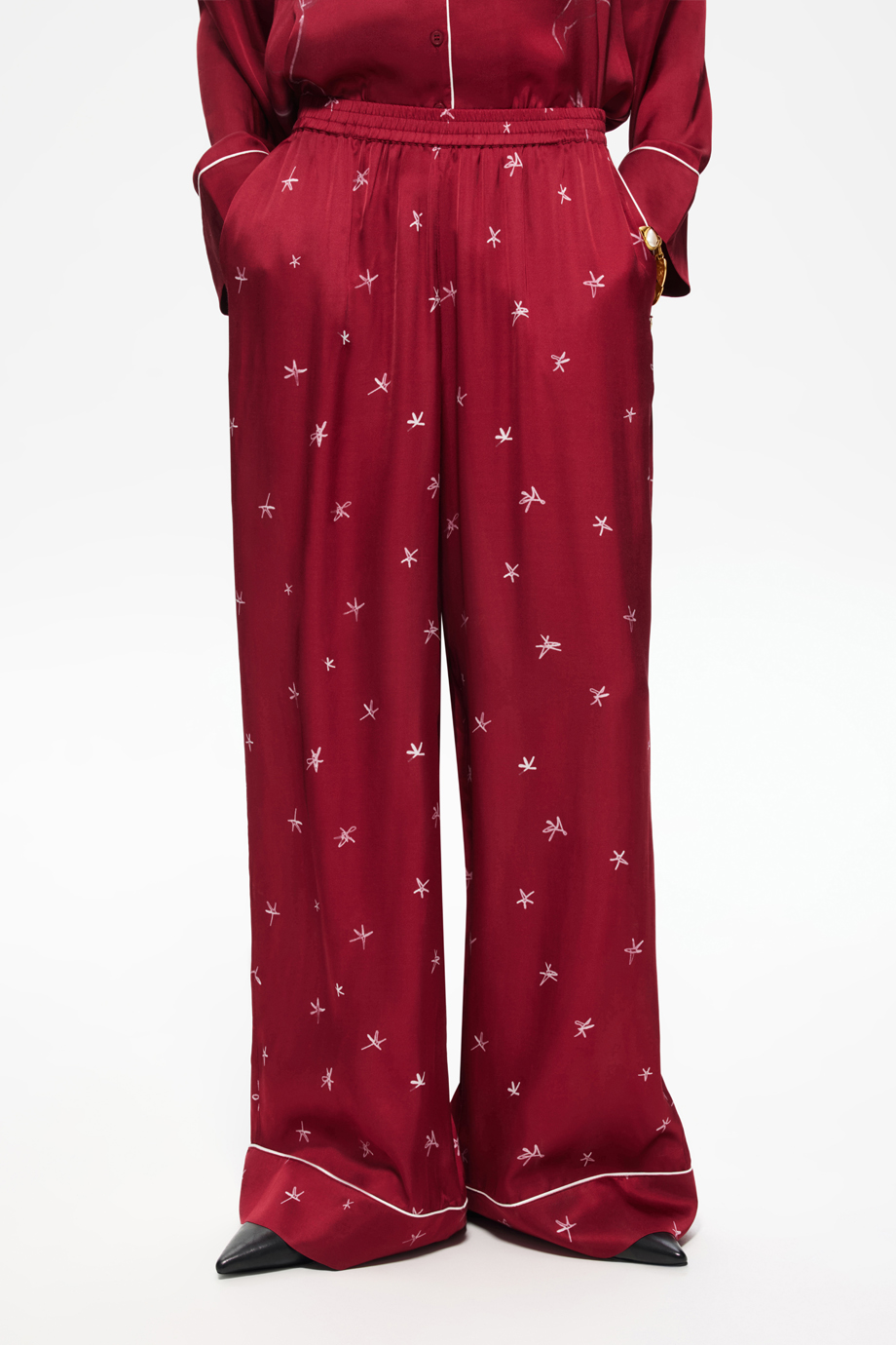 Брюки пижамные с принтом