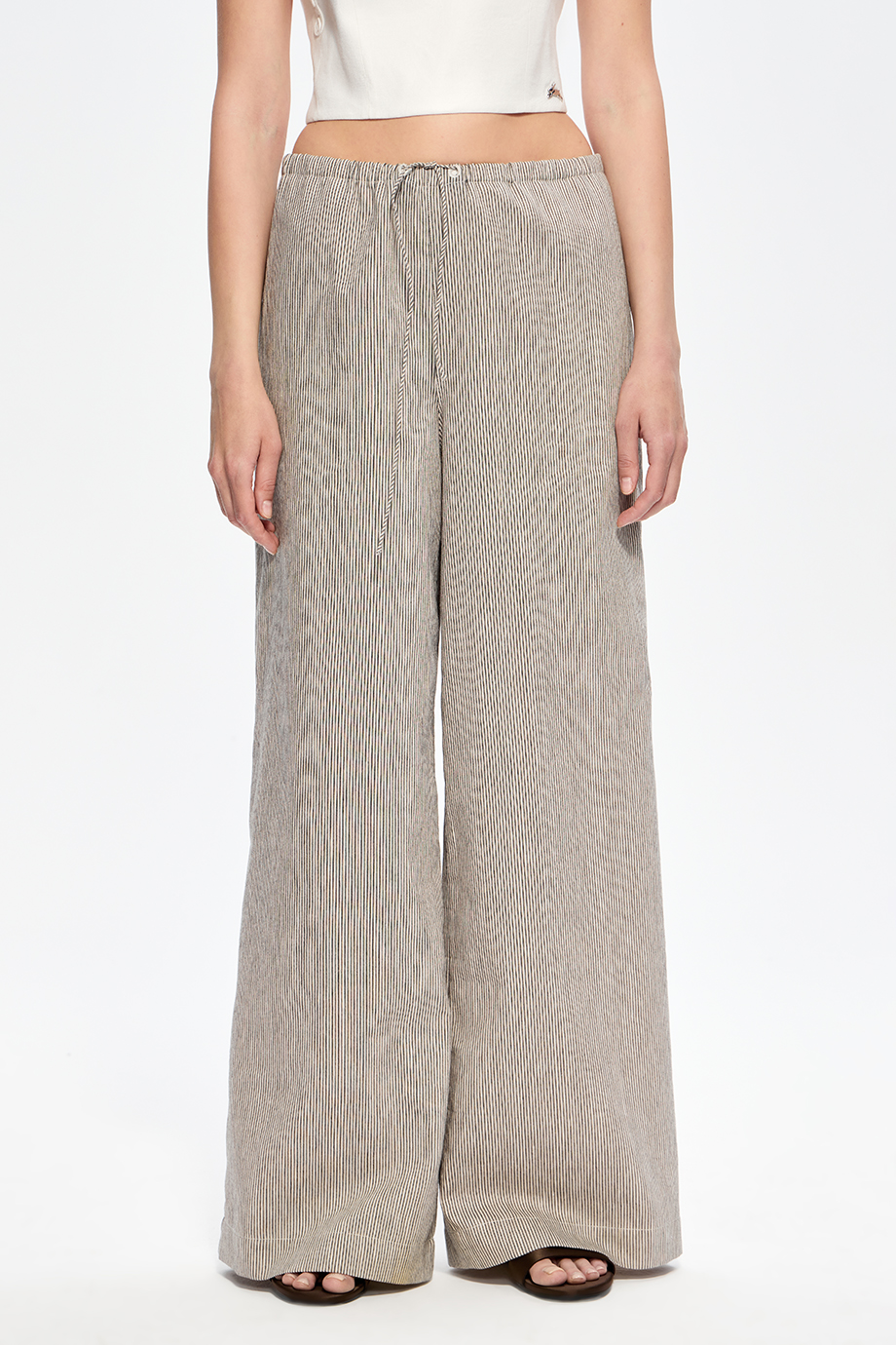 Брюки пижамного стиля