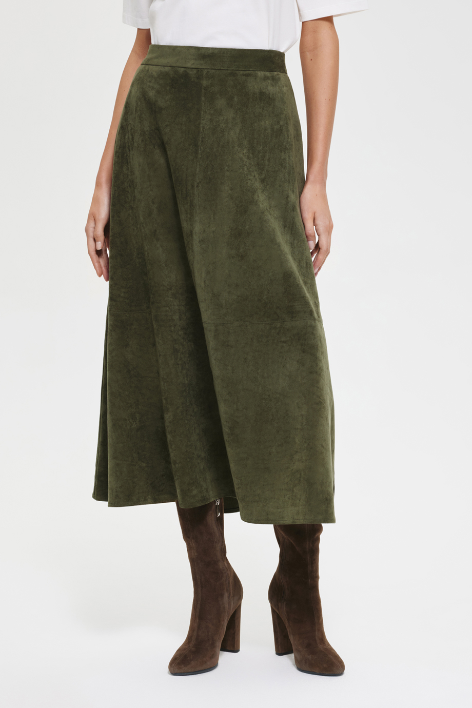 Юбка из экозамши