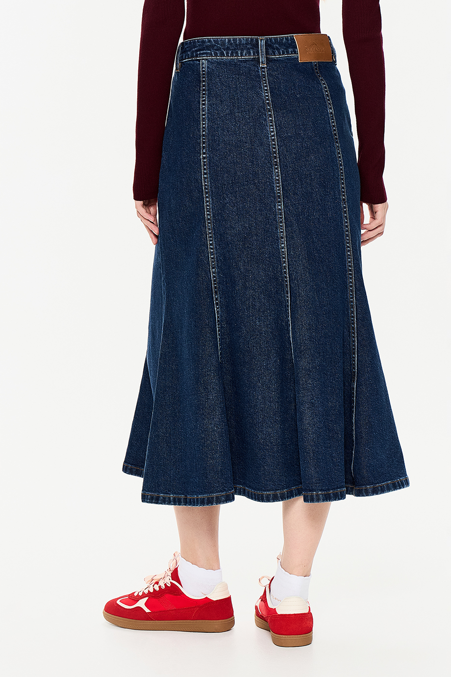 Юбка годе джинсовая