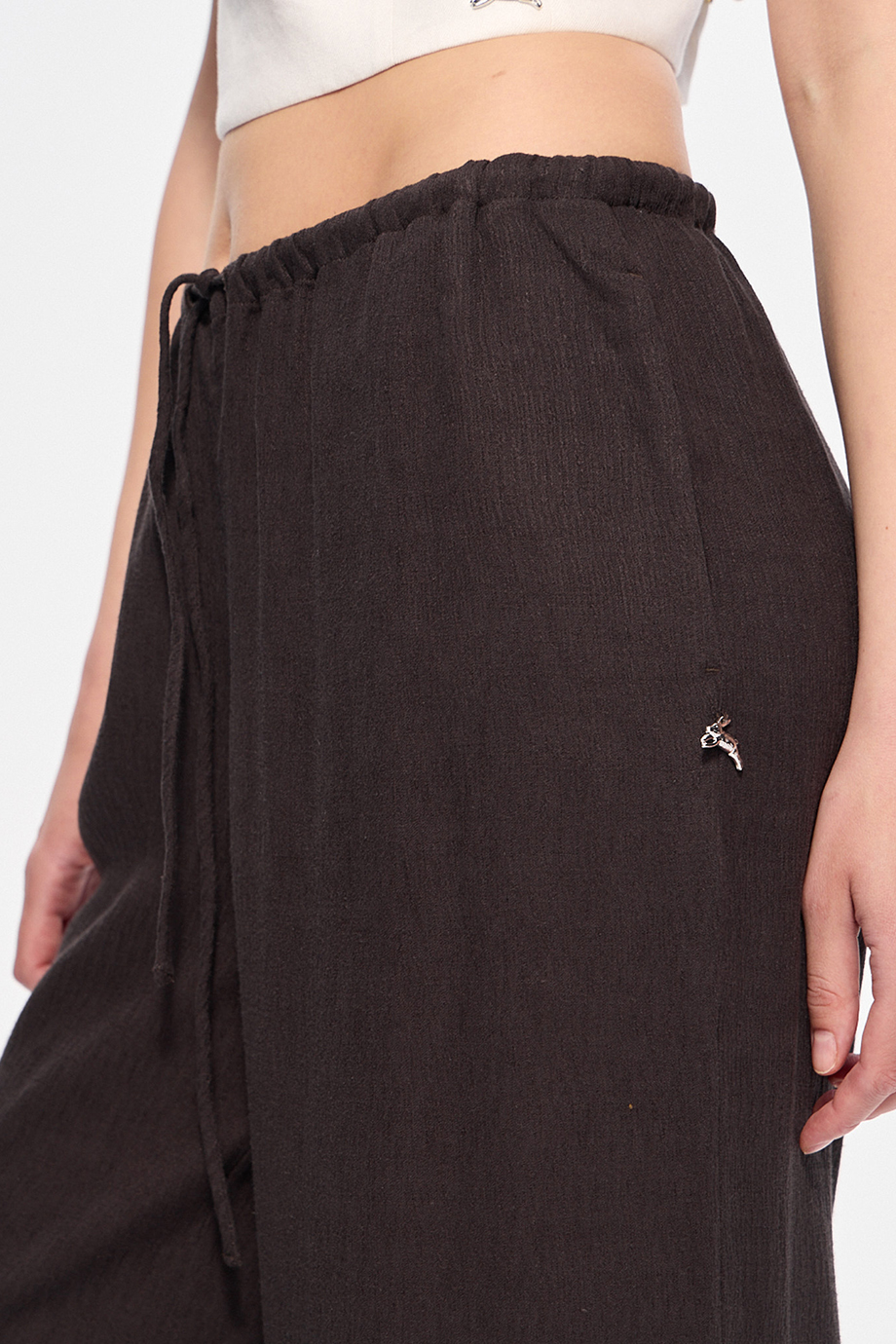 Брюки пижамного стиля