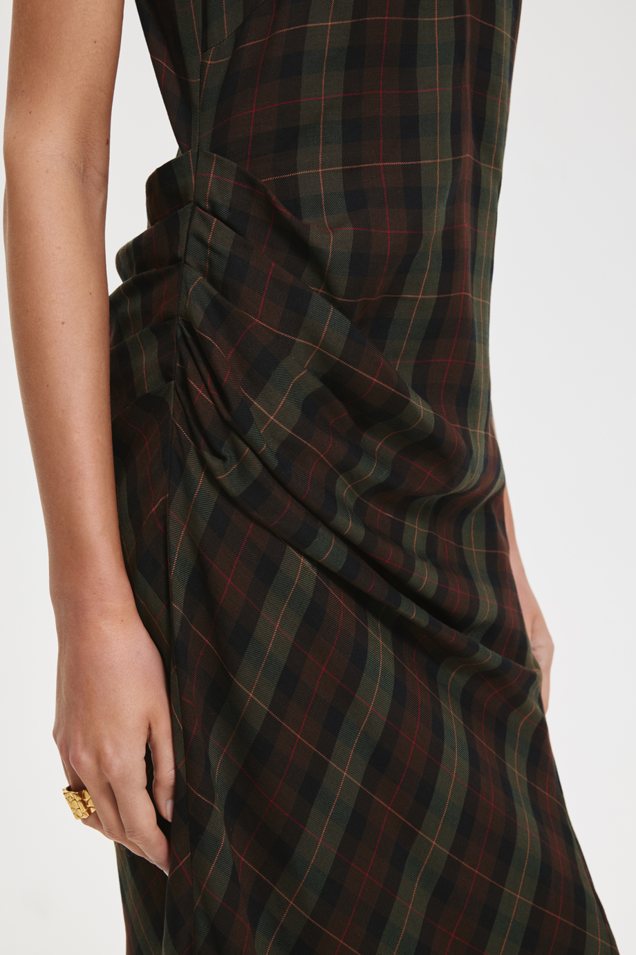 Сарафан ассиметричный в клетку
