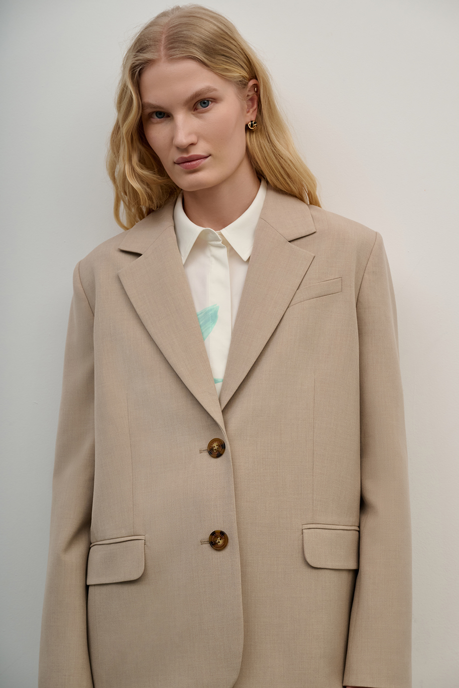 Жакет однобортный прямой