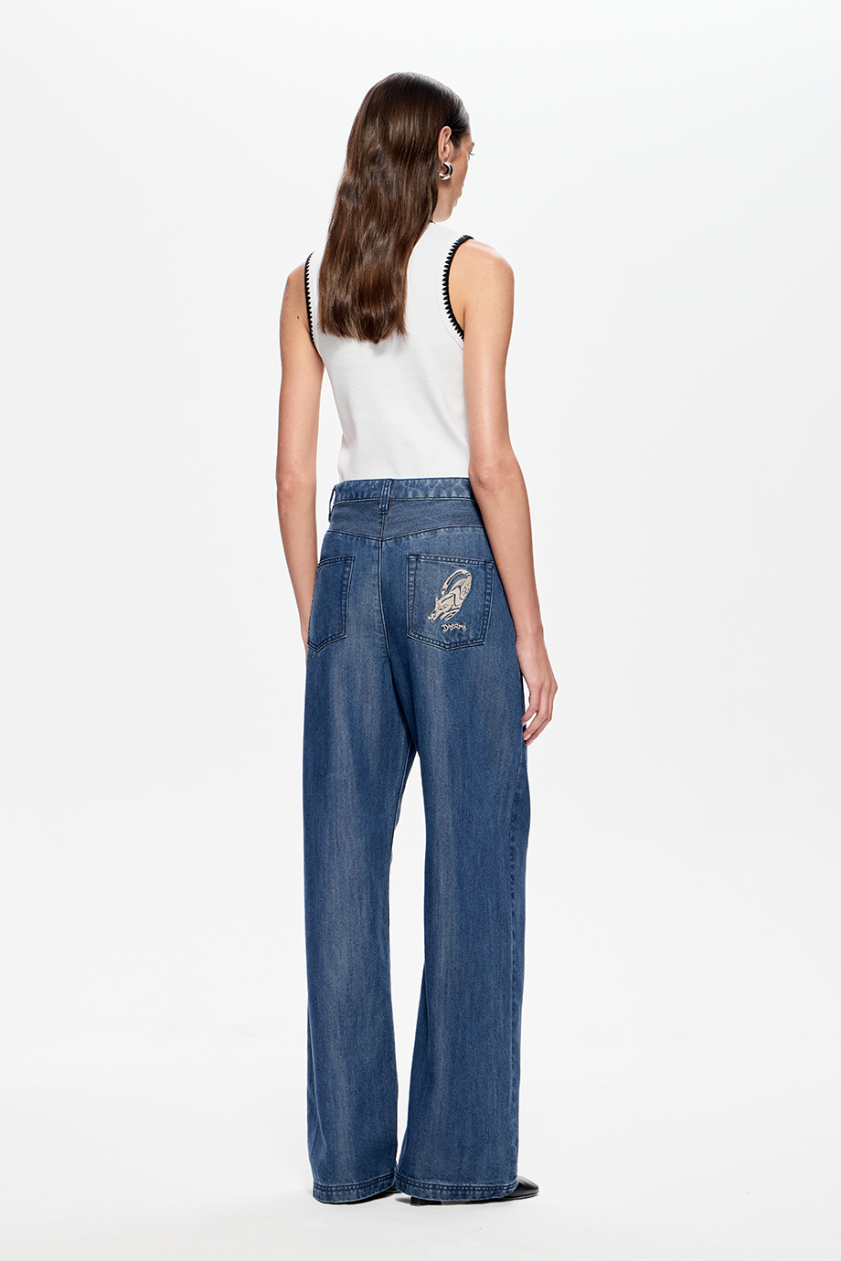 Джинсы Wide Leg из тенселя