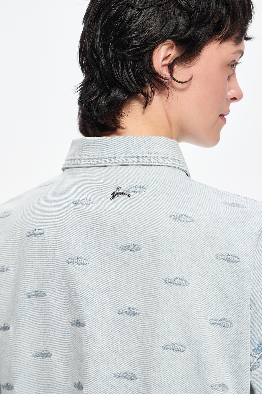 Рубашка джинсовая