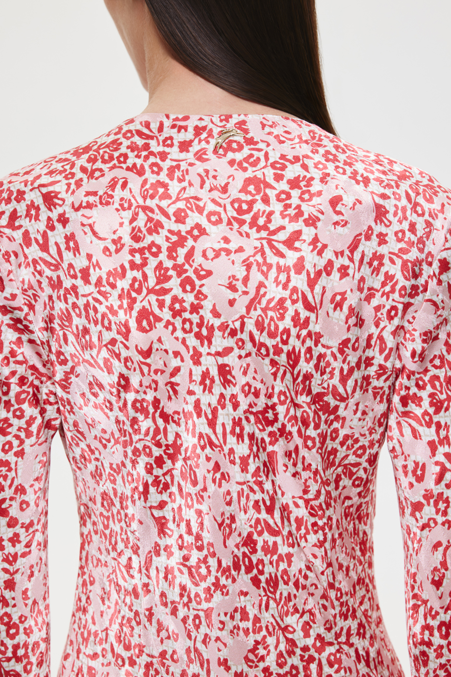 Платье полуприлегающее с принтом