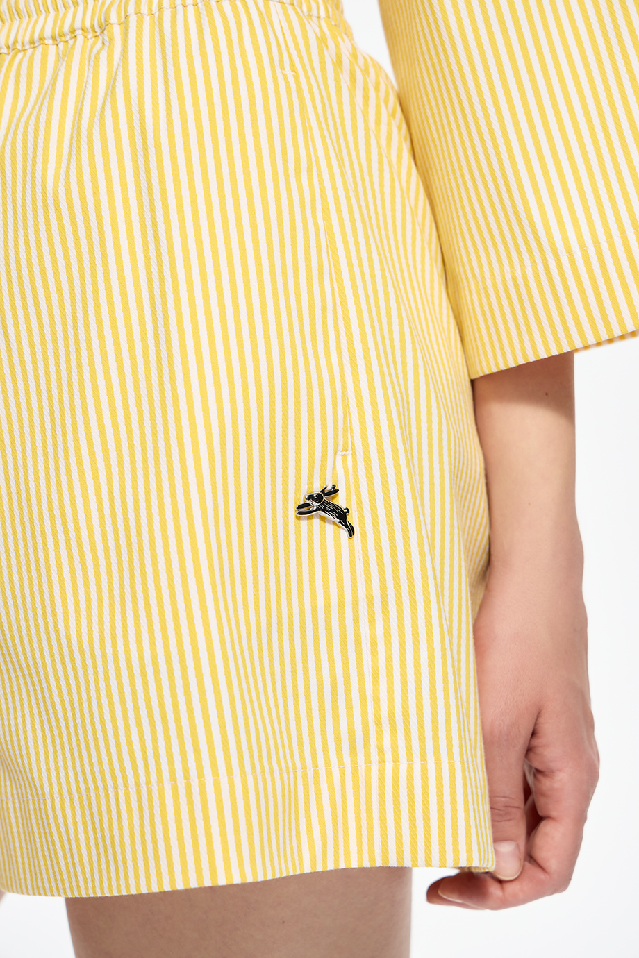 Шорты хлопковые с вышивкой