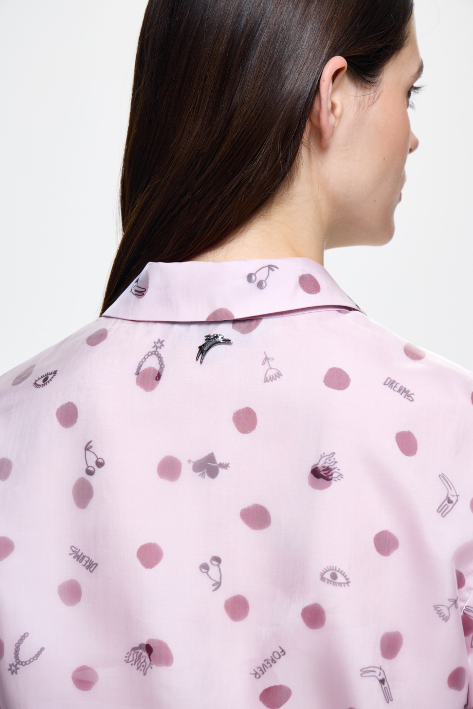 Блузка с эластичным поясом