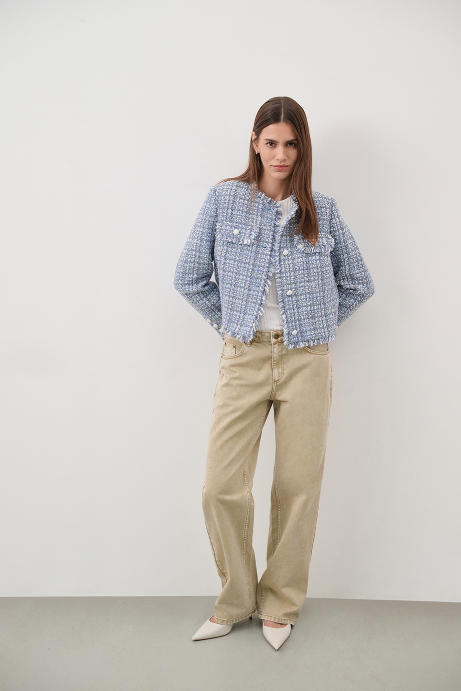 Джинсы Boyfriend с вышивкой