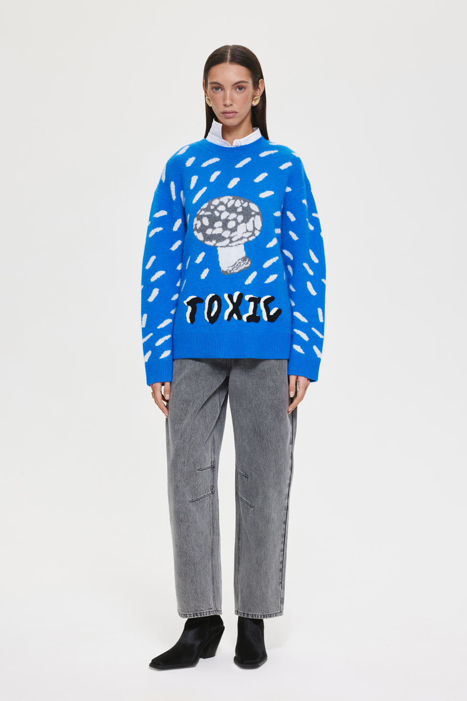 Джемпер с жаккардовым рисунком