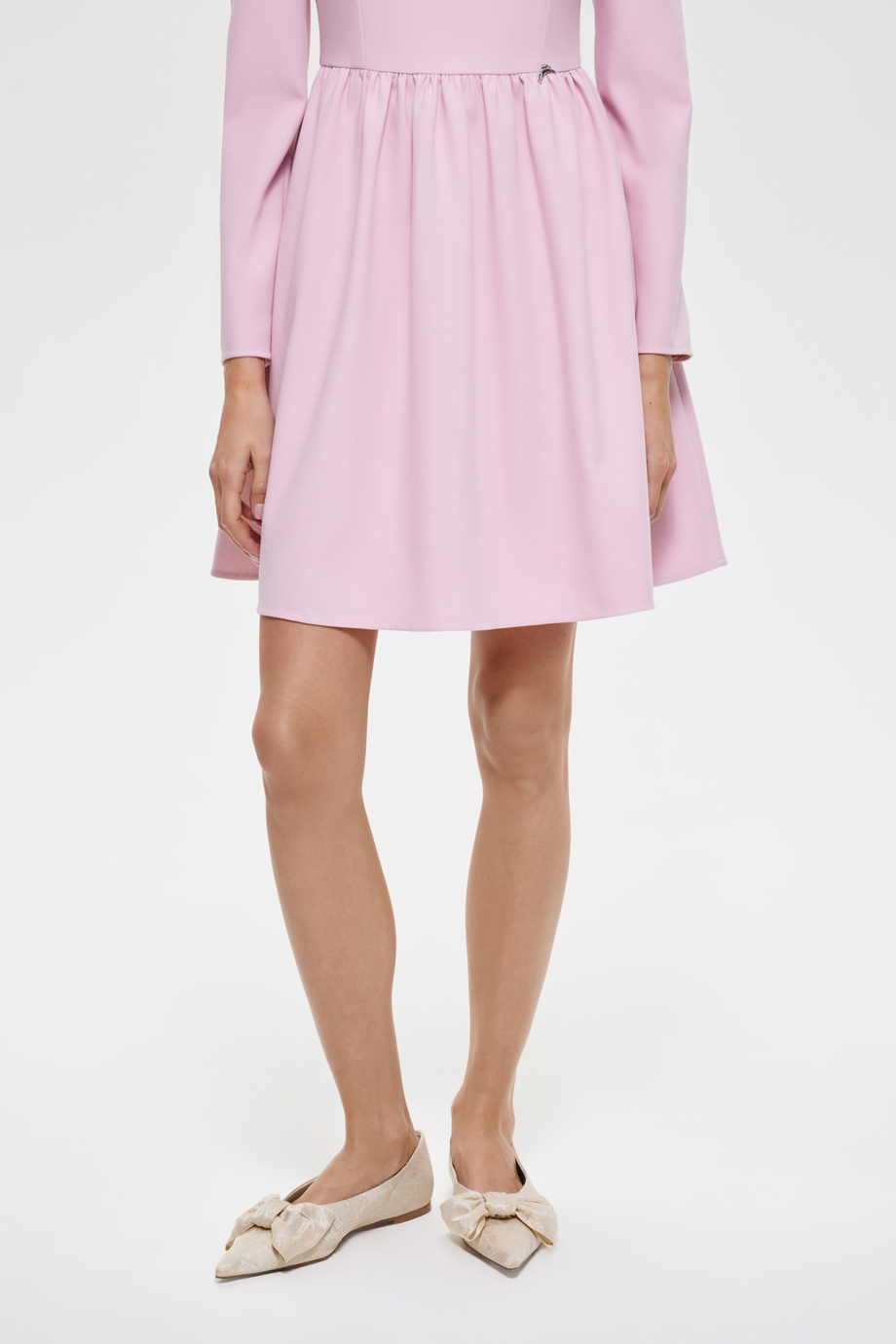 Платье с хлопковой кокеткой