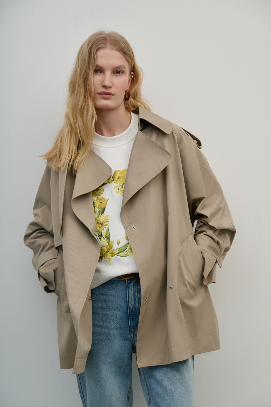 Тренч укороченный