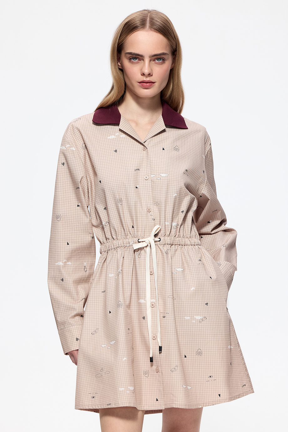 Платье-рубашка с принтом Платье-рубашка с принтом