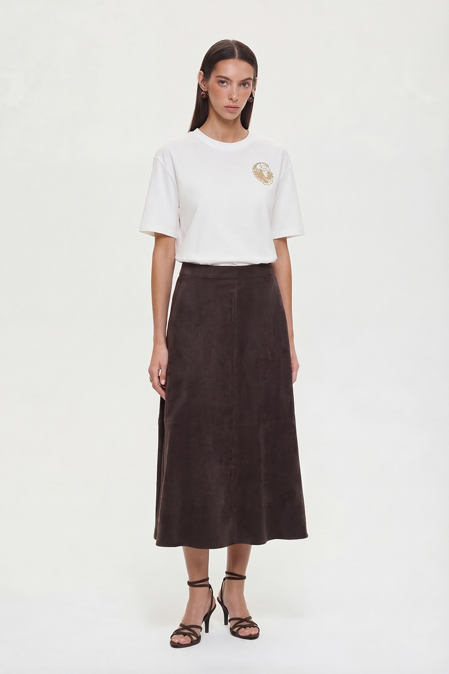 Юбка из экозамши