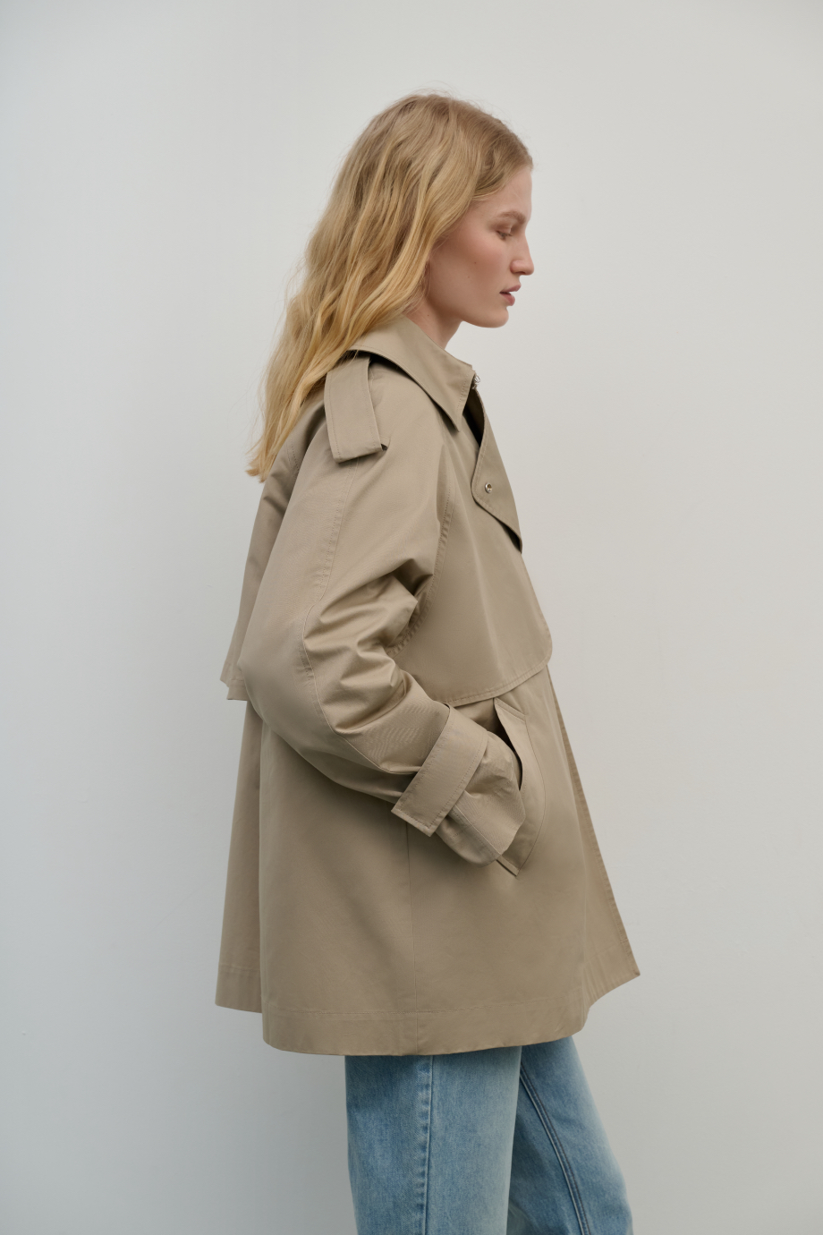 Тренч укороченный