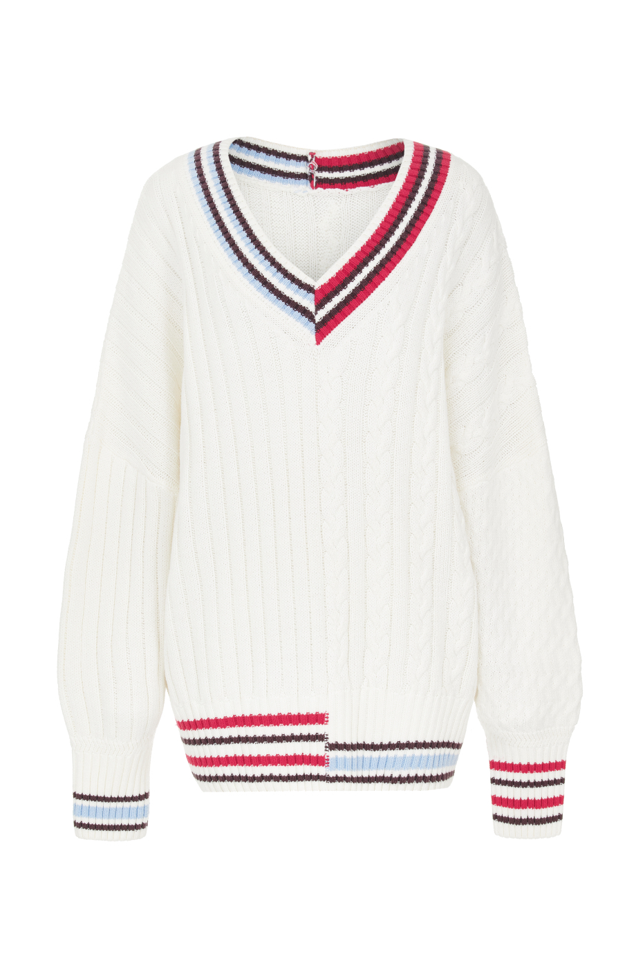 Джемпер с косами