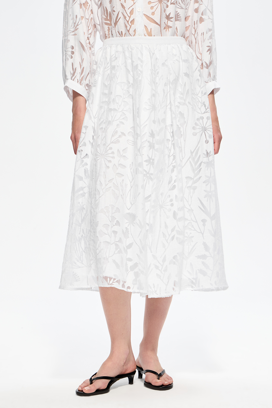 Юбка А-силуэта из деворе