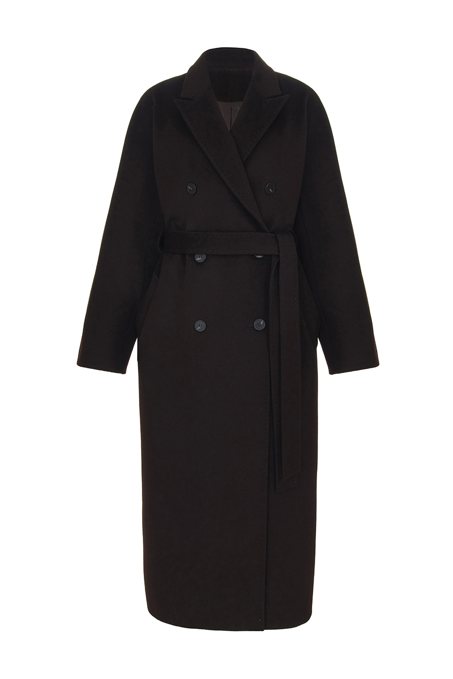 Пальто из шерсти и шелка