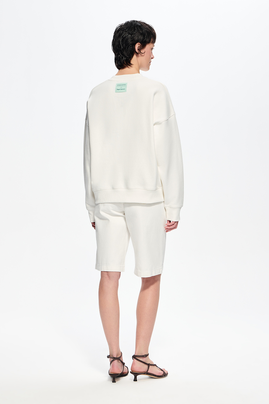 Свитшот с принтом и вышивкой