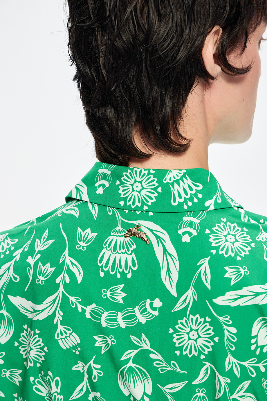 Платье-рубашка с принтом