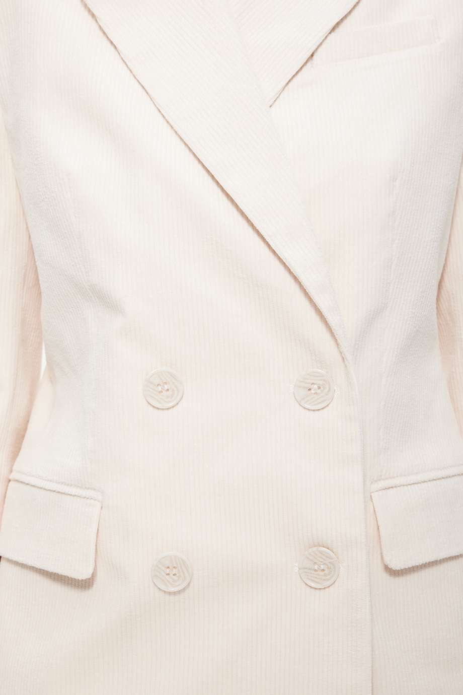 Жакет двубортный из вельвета