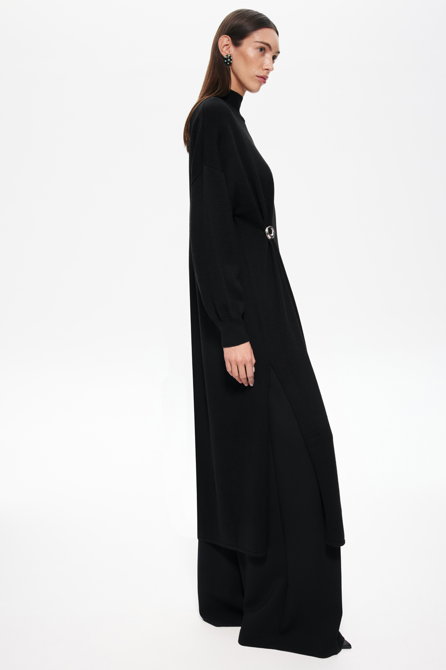 Платье-свитер из тонкой шерсти