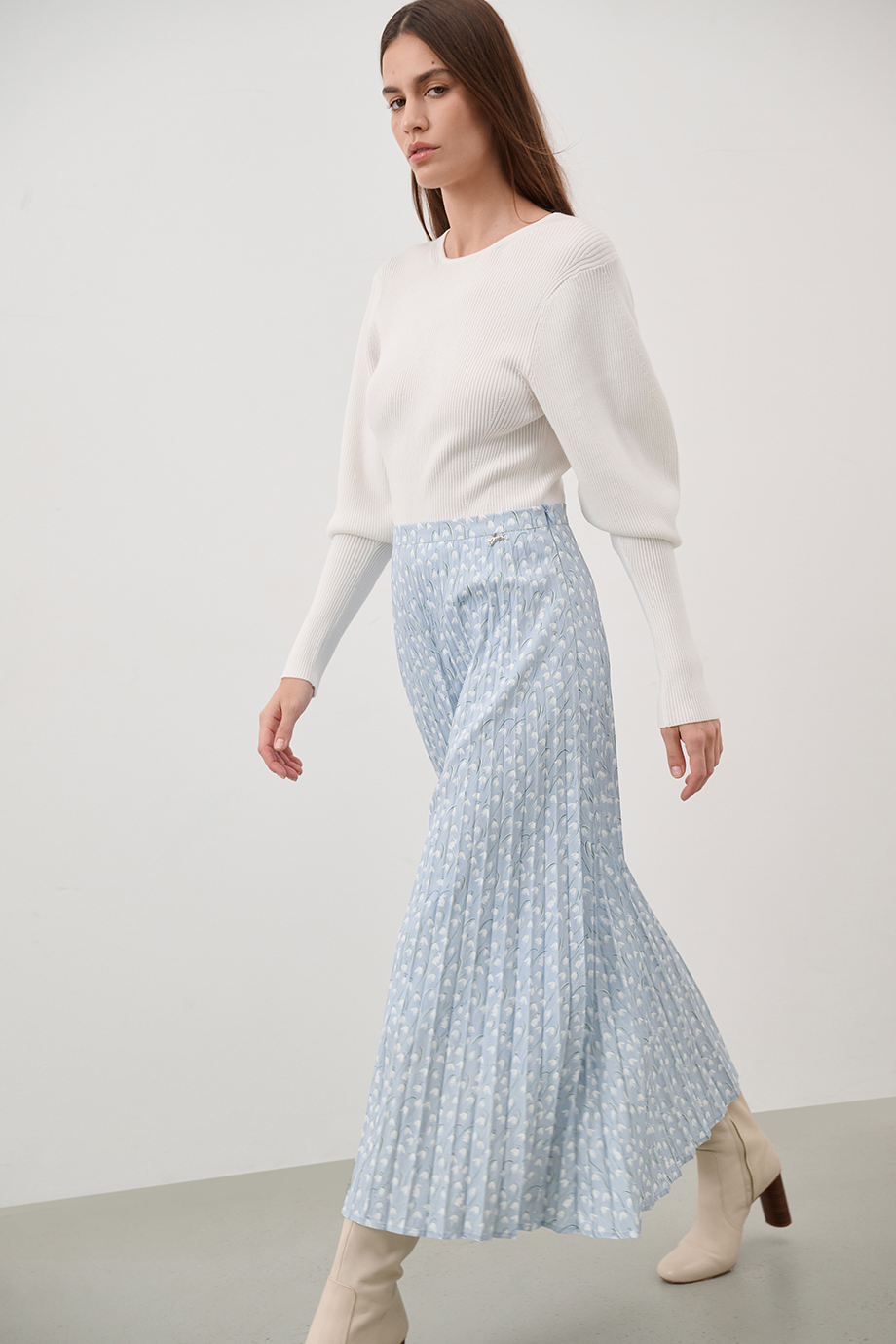 Юбка-плиссе с принтом