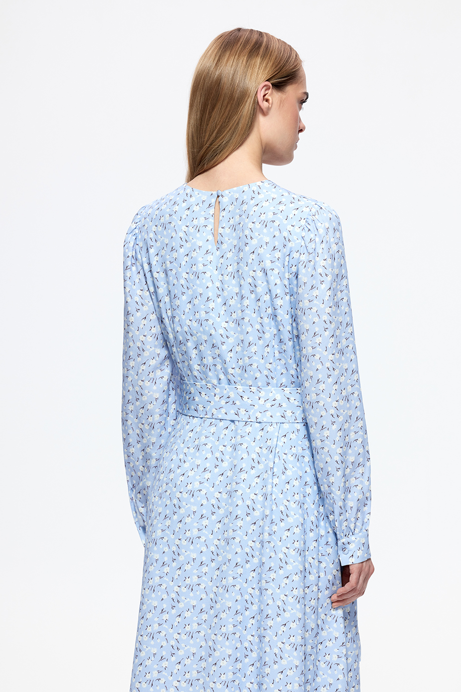 Платье из тенселя с принтом