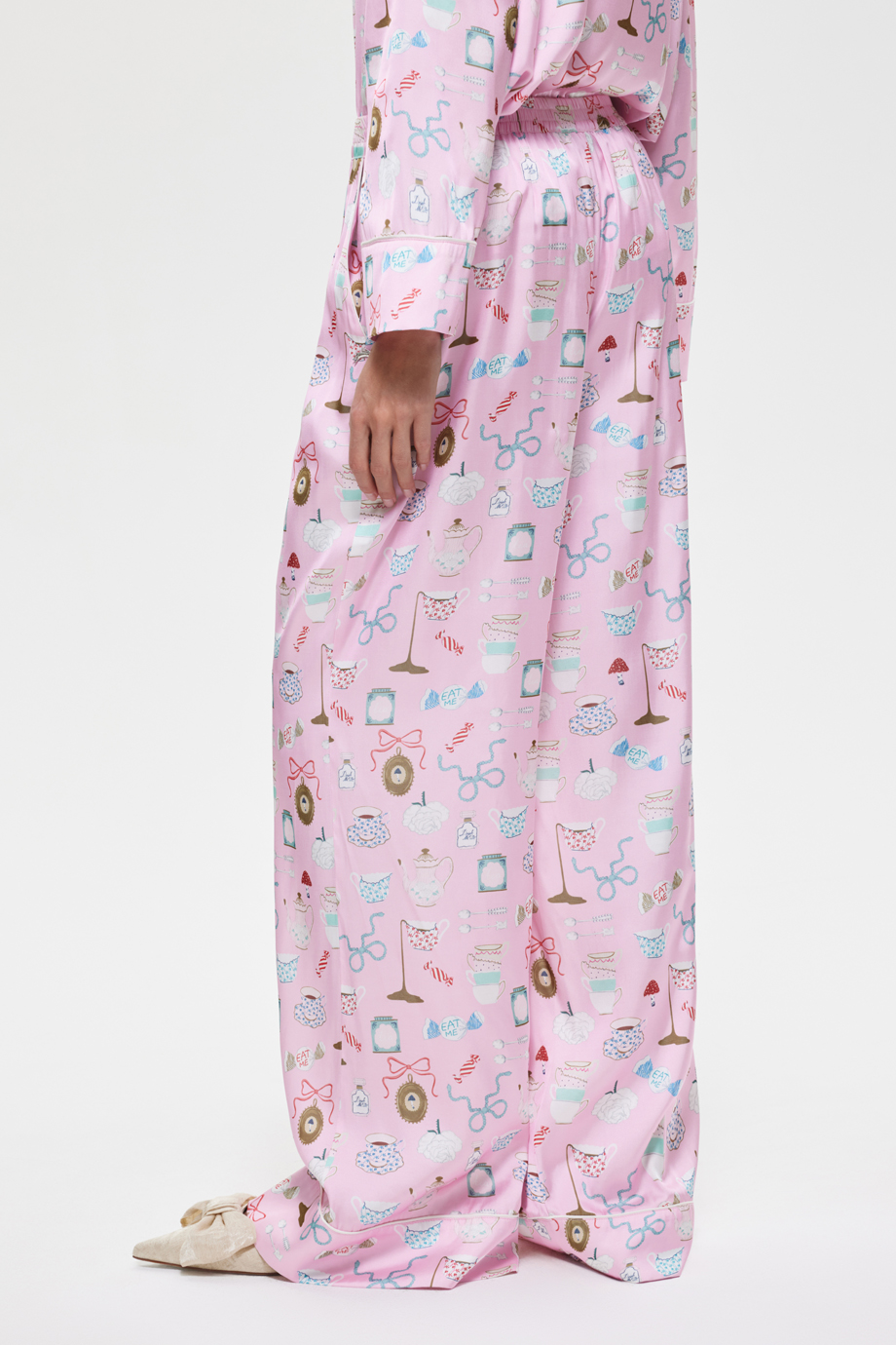 Брюки пижамные с принтом