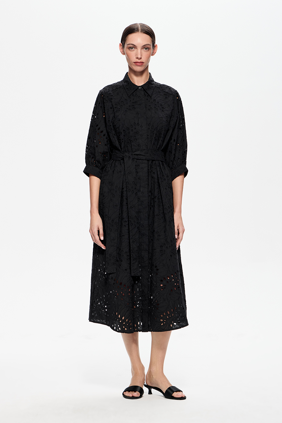 Платье из хлопкового шитья