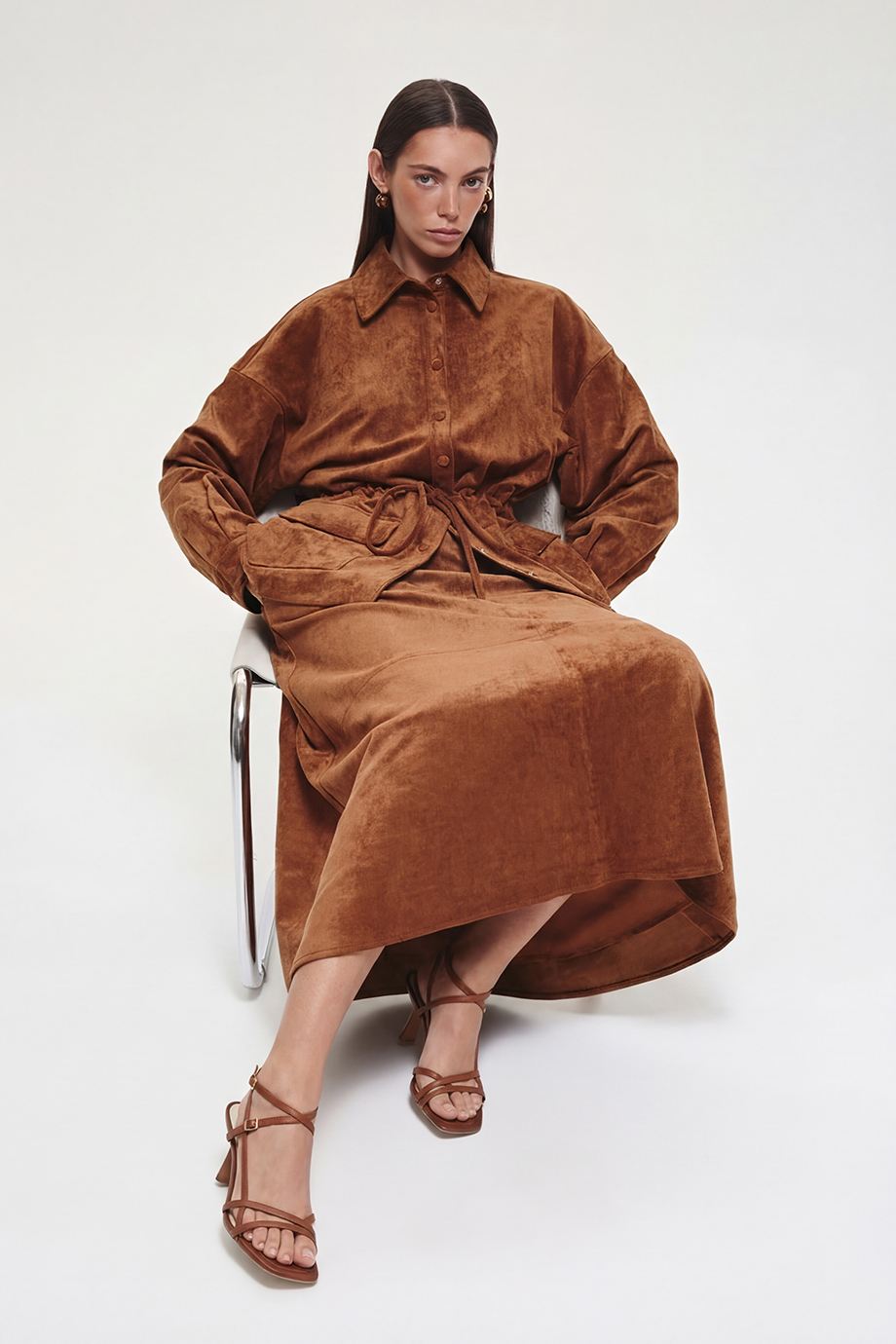 Рубашка из экозамши