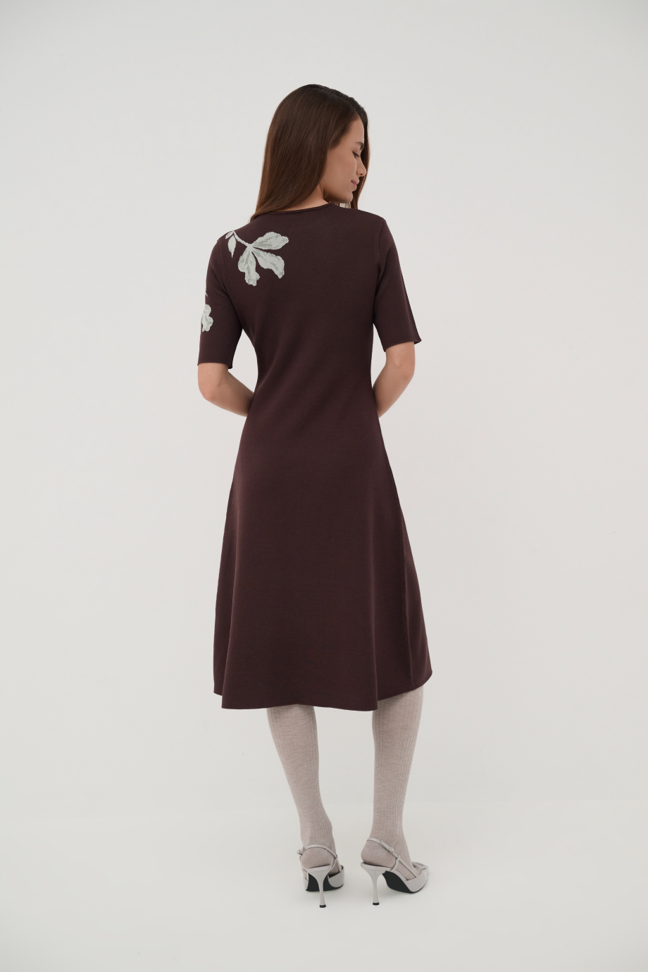 Платье с жаккардовым рисунком