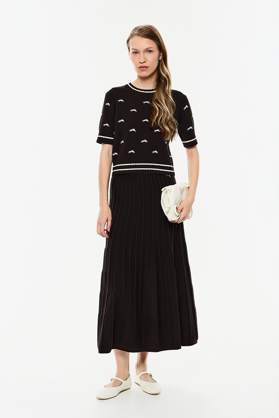 Джемпер с лого-паттерном