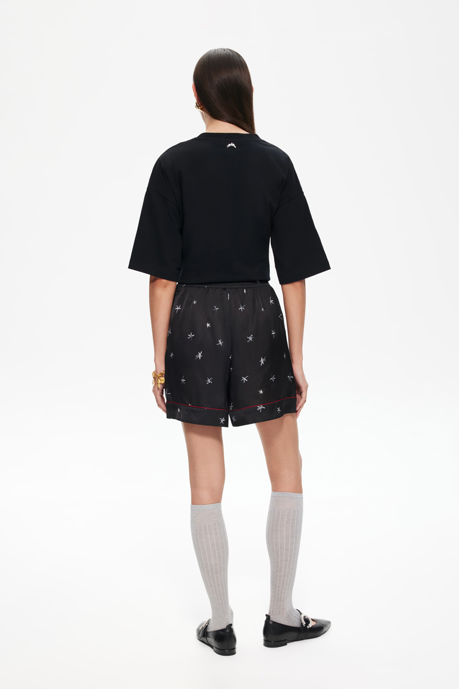 Шорты пижамные с принтом