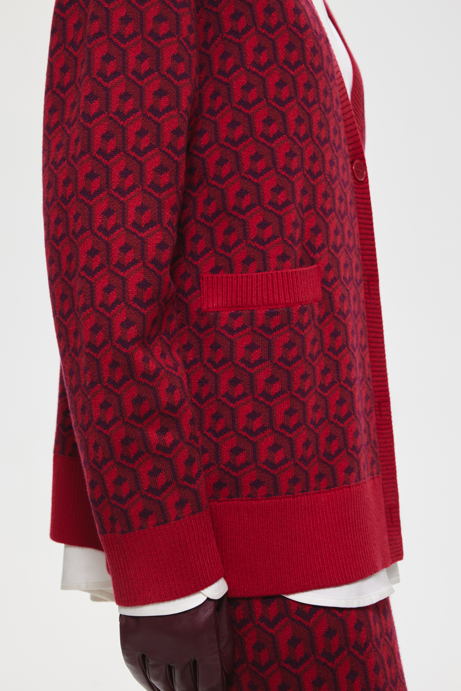 Кардиган с лого-паттерном