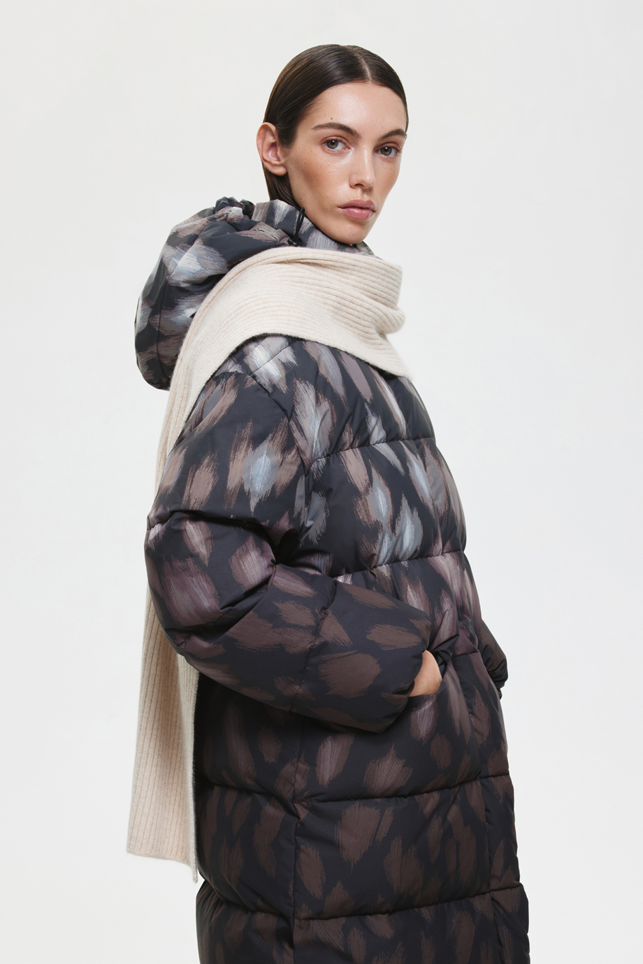 Шарф с ангорой