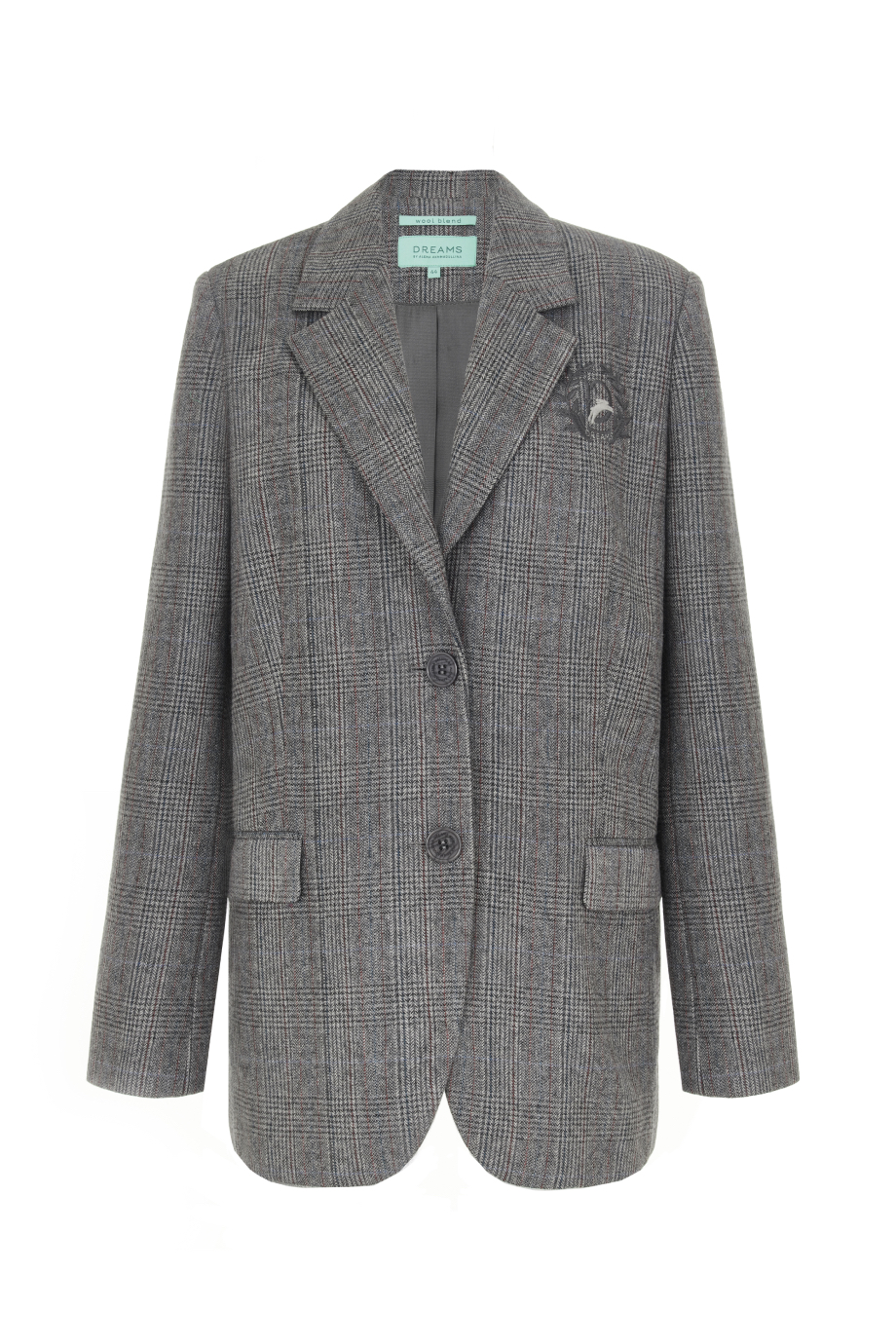 Жакет свободный с вышивкой