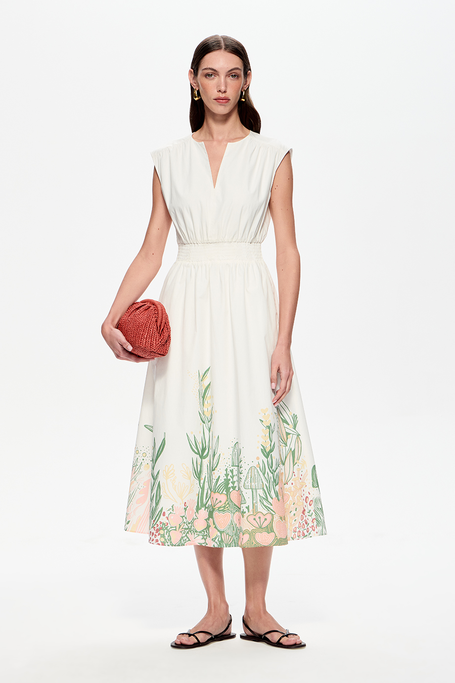 Сарафан с купонным принтом