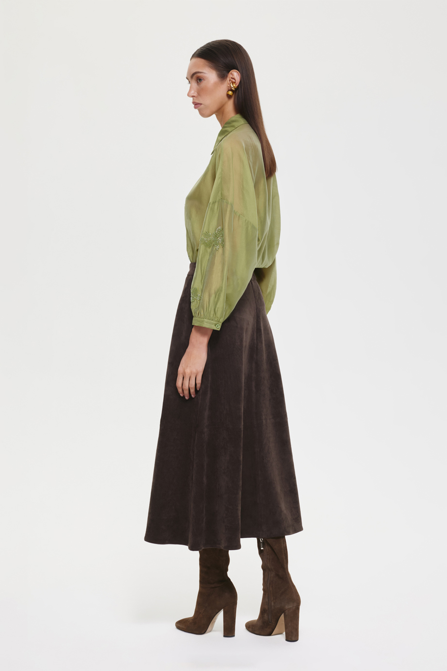 Юбка из экозамши