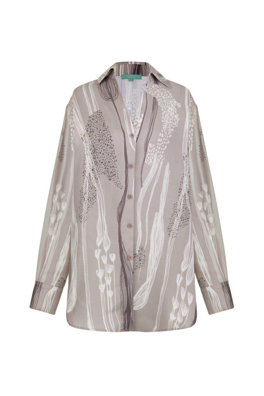 Блузка свободная с принтом