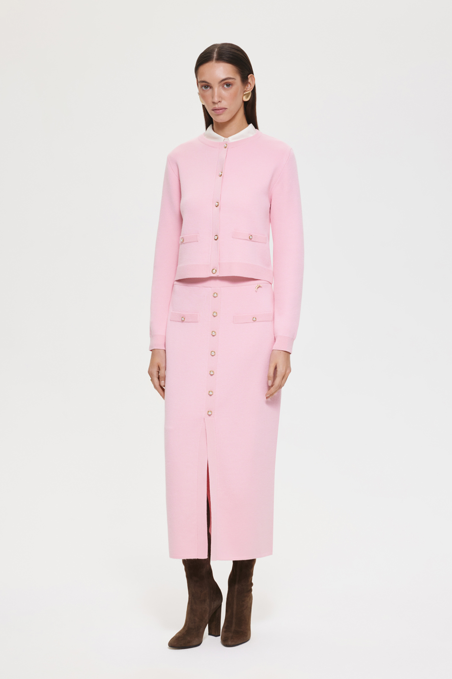 Юбка-карандаш вязаная