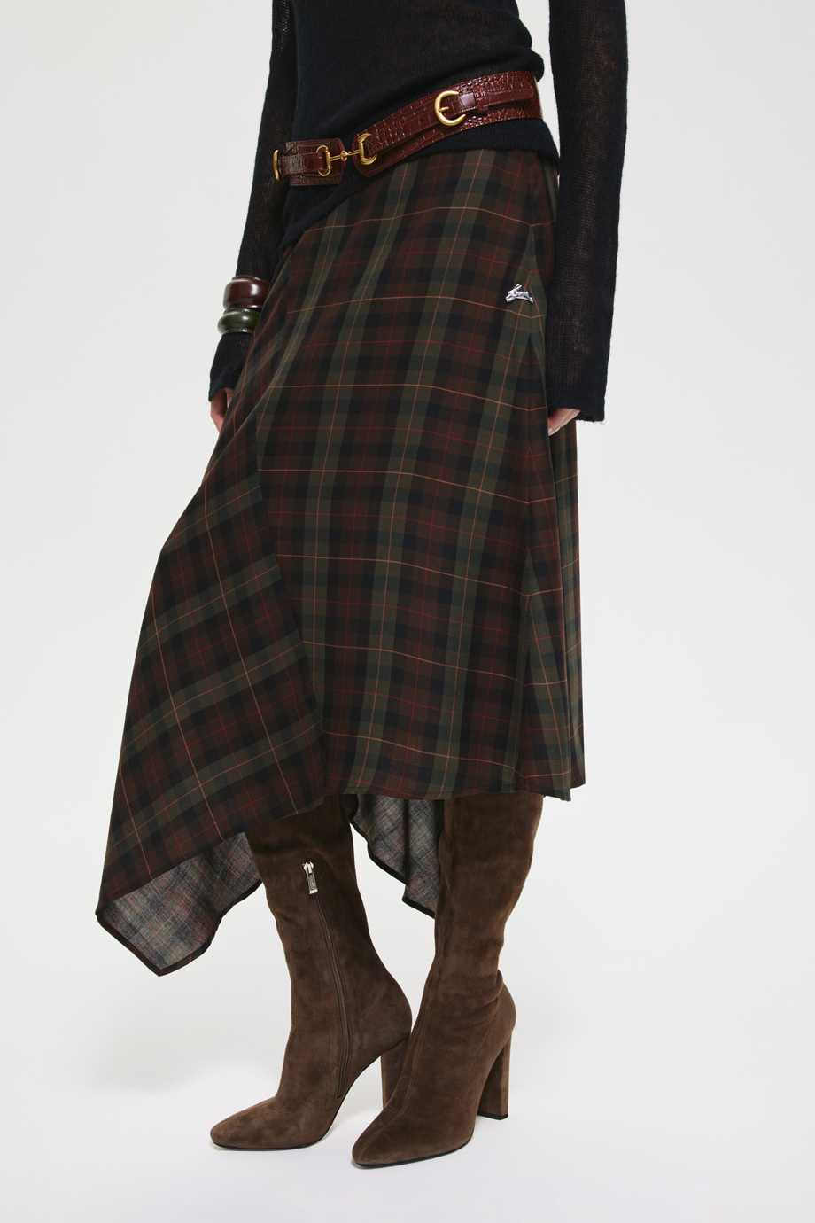 Юбка из лиоцелла в клетку