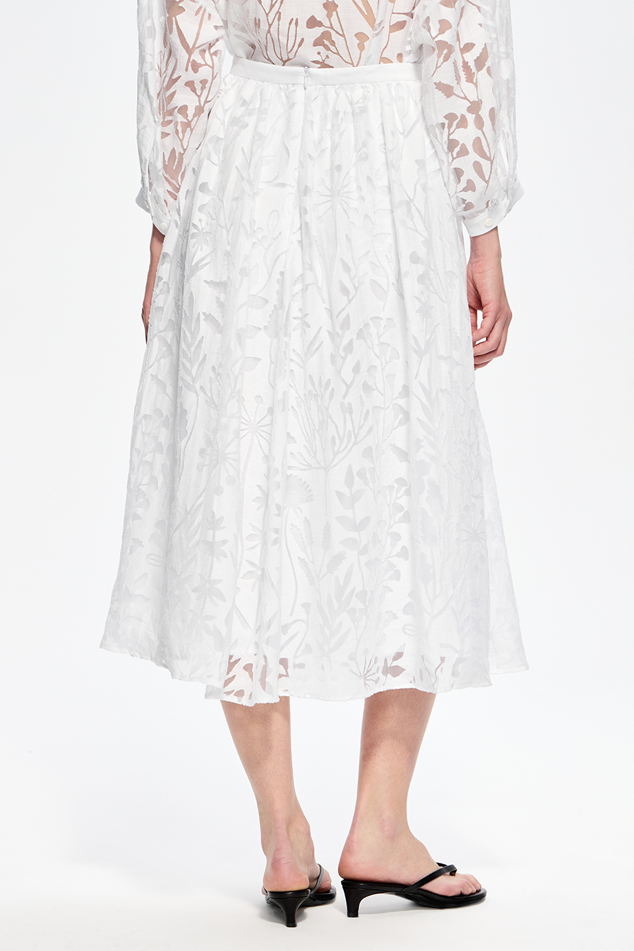 Юбка А-силуэта из деворе