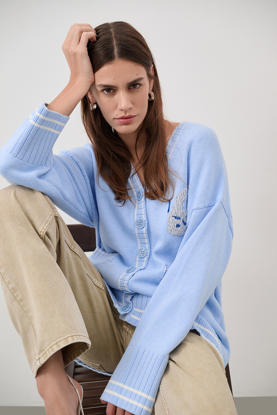 Кардиган с рисунком