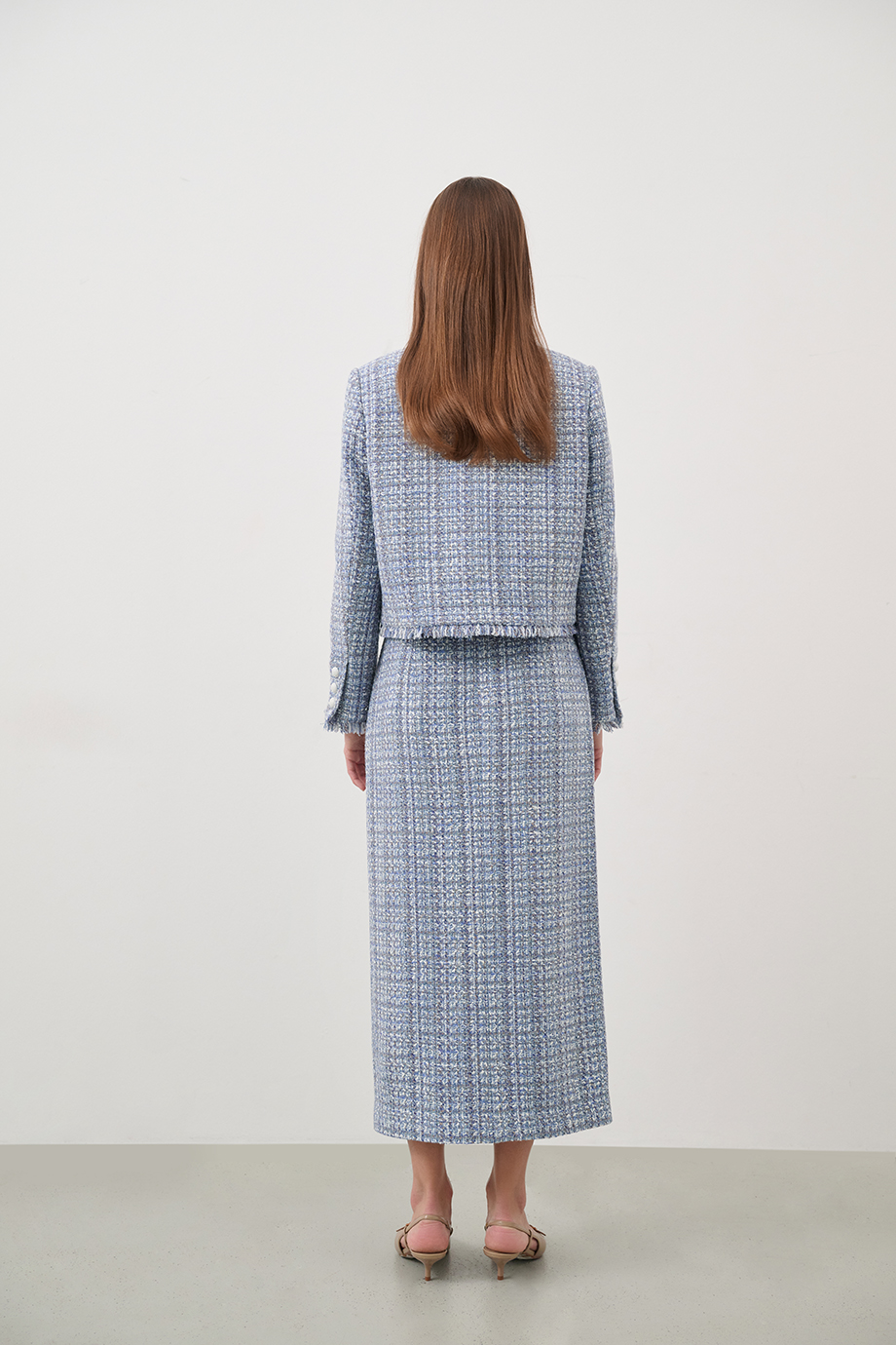 Юбка-карандаш из твида