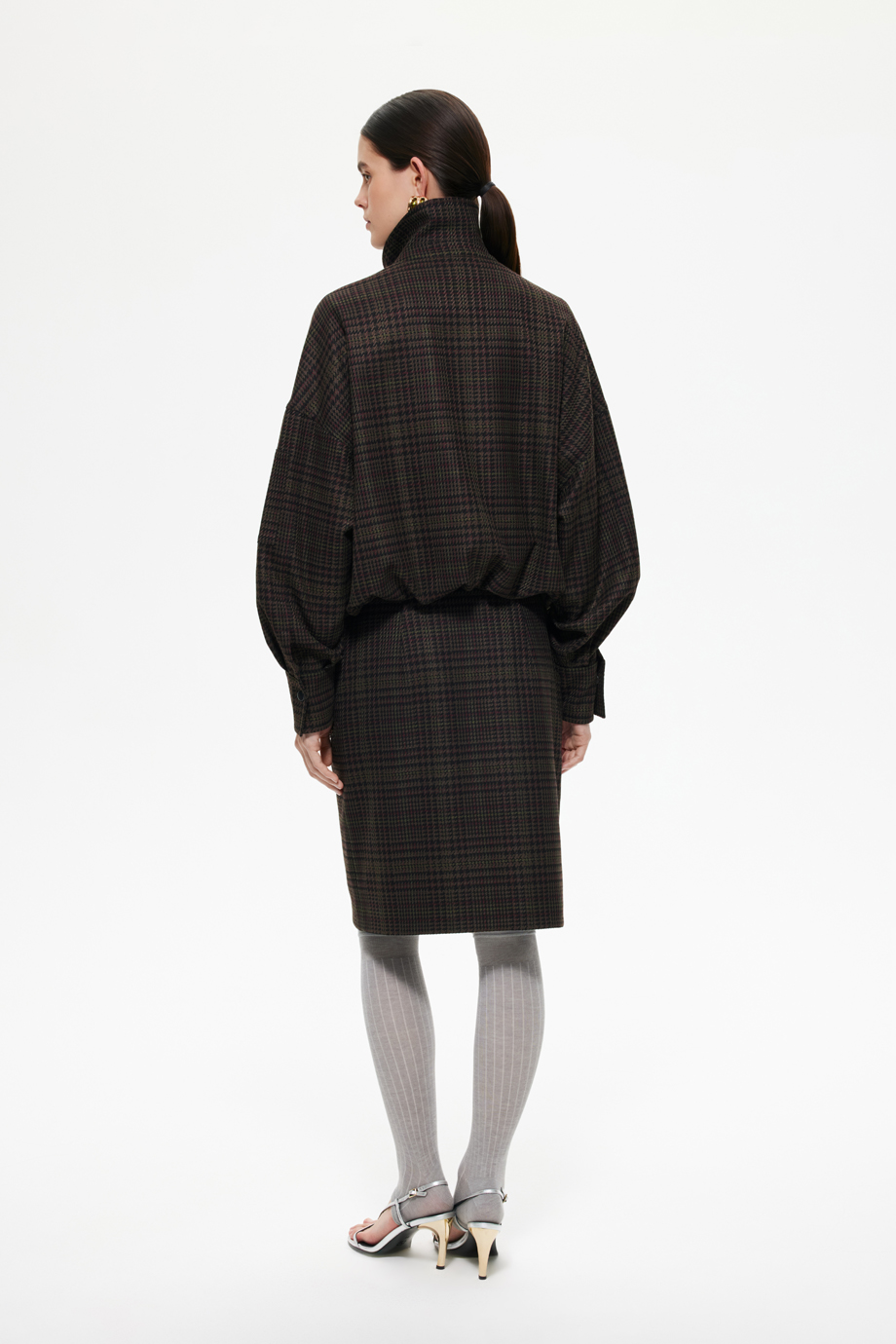 Юбка-карандаш в клетку