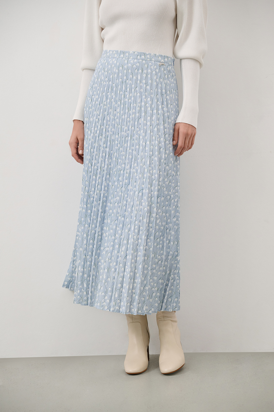 Юбка-плиссе с принтом